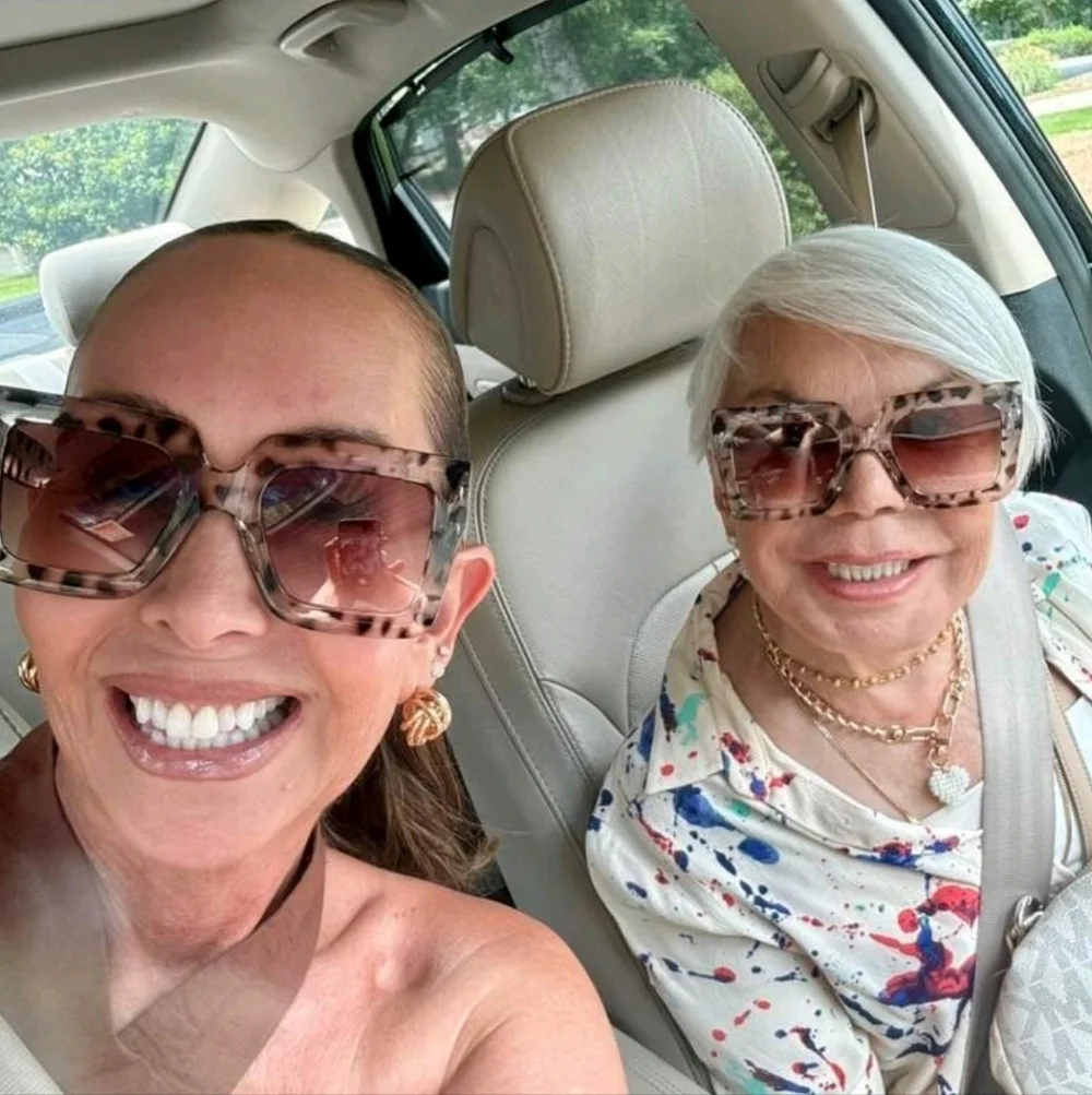 NEW Brown And Clear Oversized Fashion Glasses